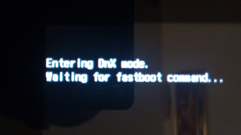 entering dnx mode waiting for fastboot command