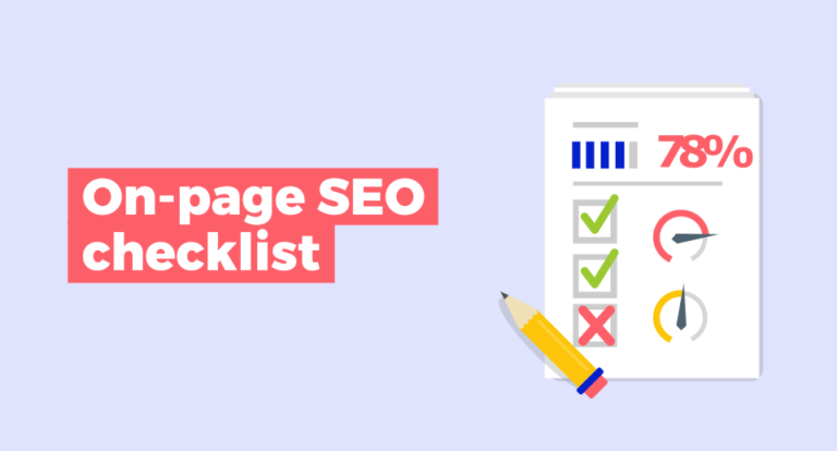 on page SEO checklist