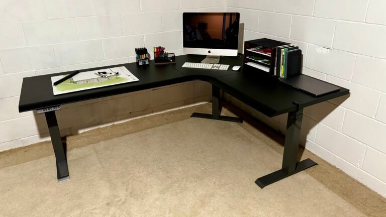l-shaped standing desk