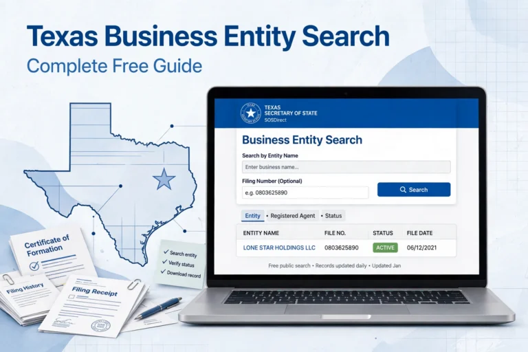 Texas Secretary of State Business Search: Complete 2026 Guide texas secretary of state business entity search