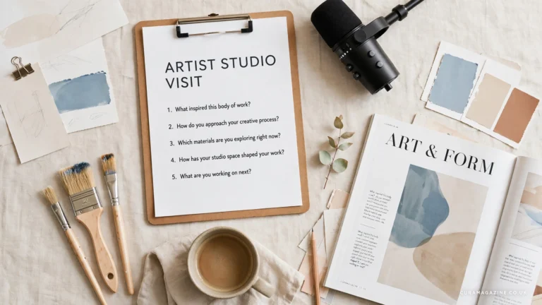 artist studio visit interview format