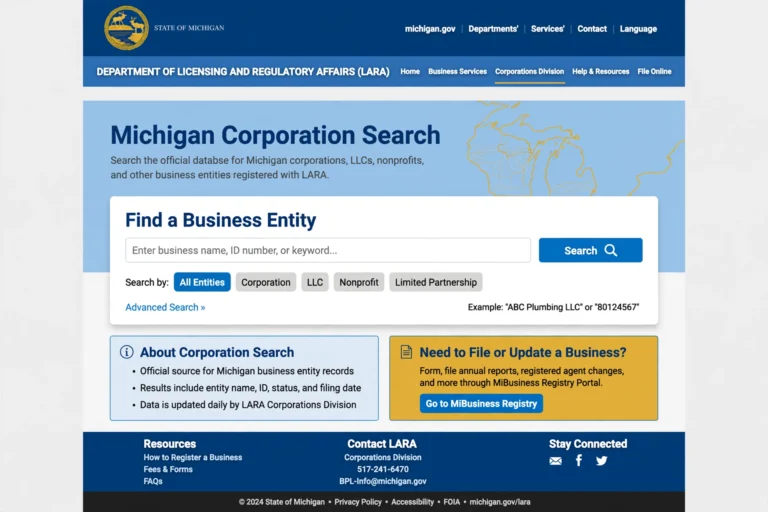 Michigan Corporation Search: Complete Guide michigan corporation search