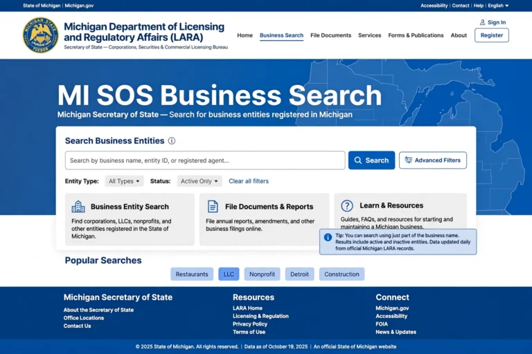 mi sos business search