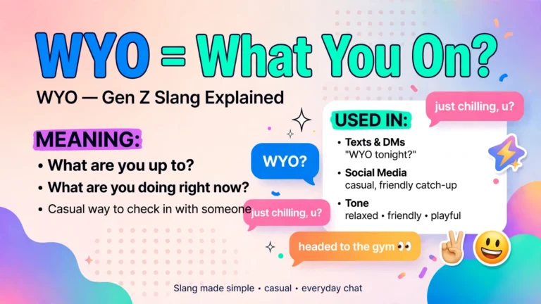 wyo meaning in text