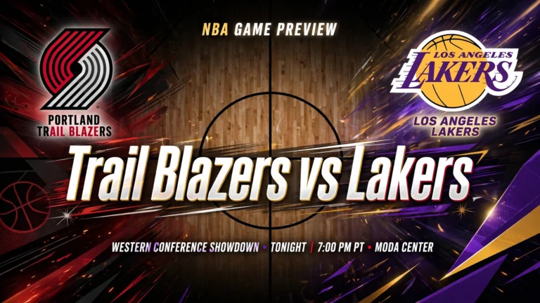 Trail Blazers vs Lakers
